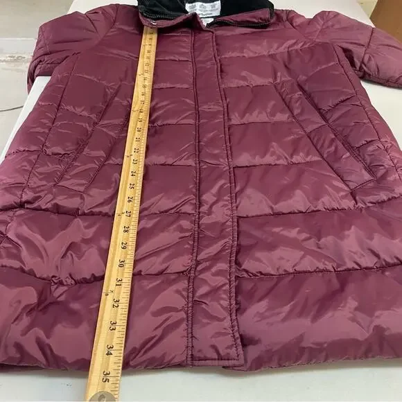 Barbour Darcy Quilt Women's Puff Coat Maroon US size 12